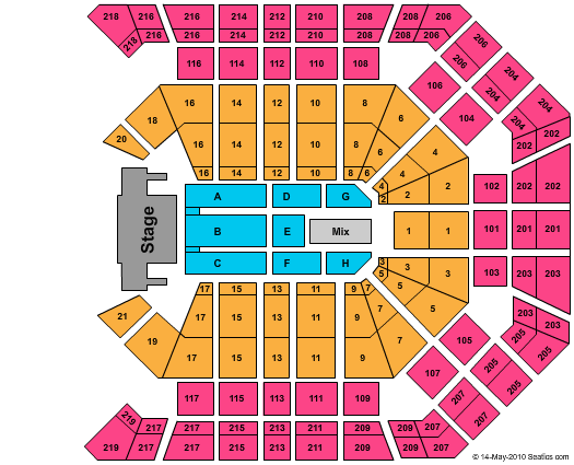 MGM Grand Garden Arena Roger Waters Seating Chart